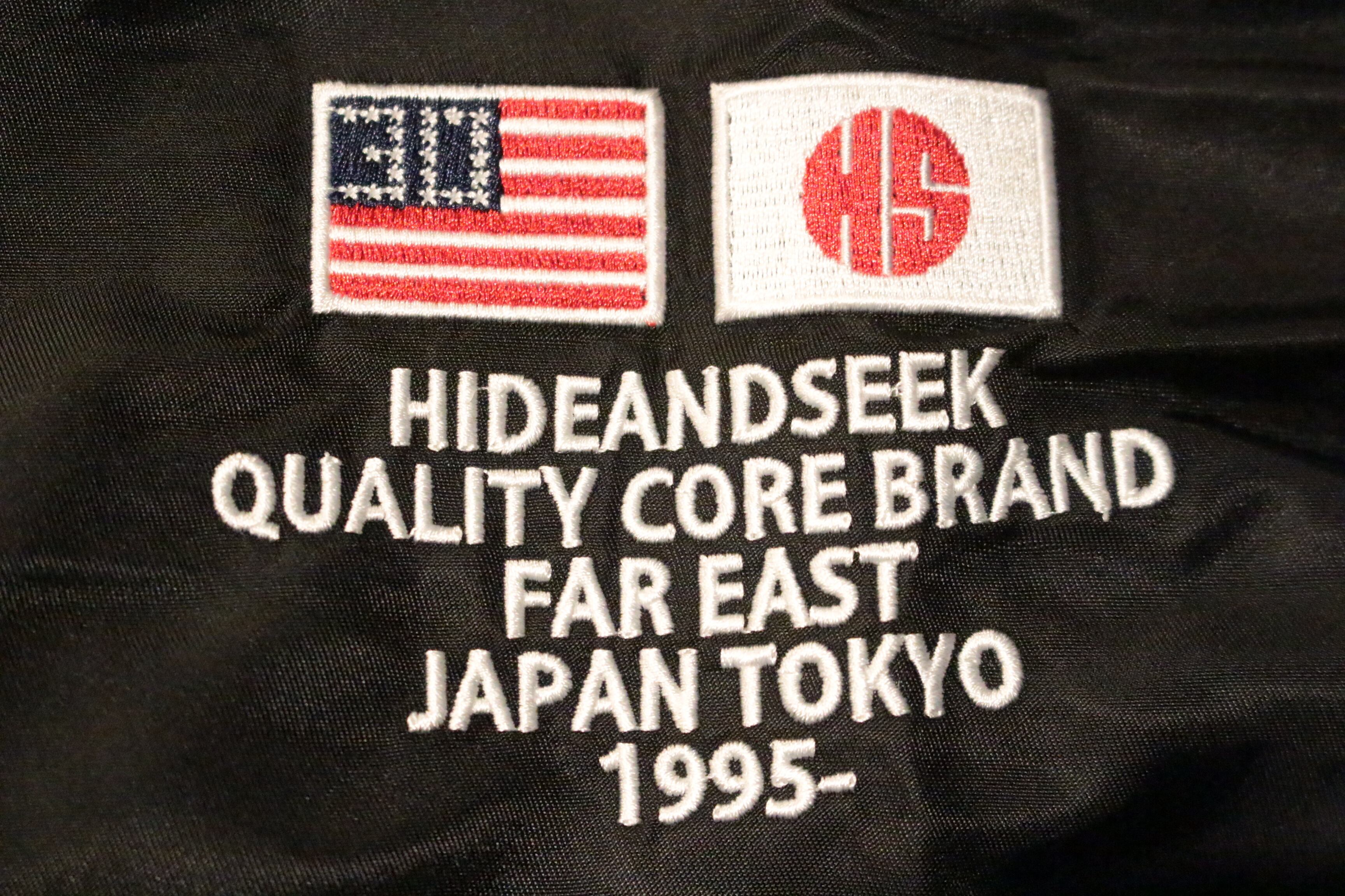 HIDE AND SEEK】Stadium Jacket (25aw) -BLACK (ハイドアンドシーク