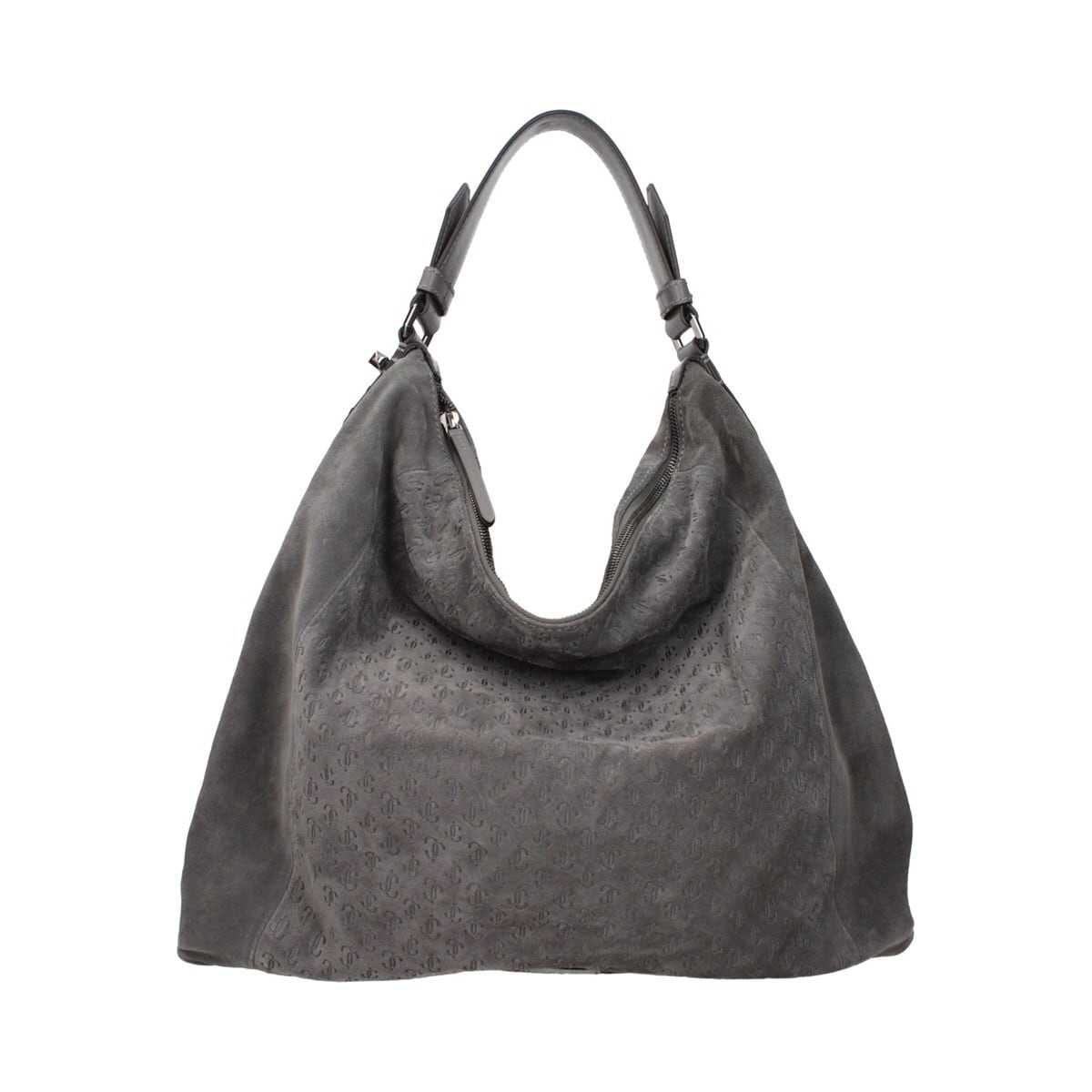 JIMMY CHOO ジミーチュウ レディース ショルダーバッグ スエード グレー