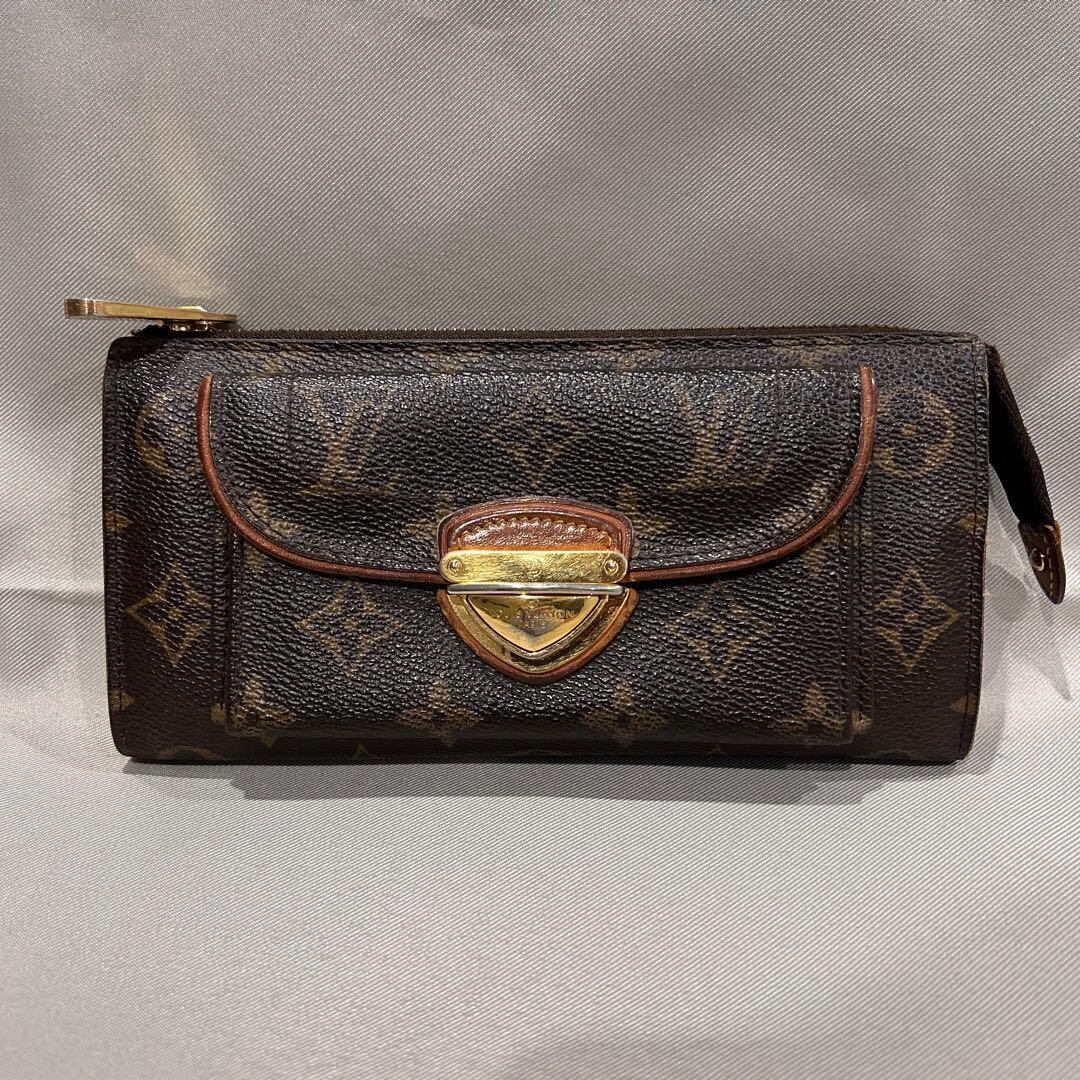 美品 GUCCI グッチ GGマーモント 長財布 デニム レディース ジッピー