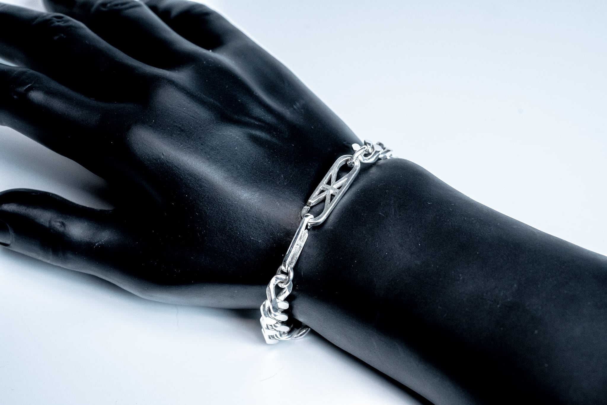 BN-043 Mebiusu Gourmette(グルメット) bracelet | WAKAN SILVER SMITH