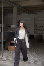 DU250501 linen like wide straight pants【T sizeあり】【Re Stock】【残り僅か】