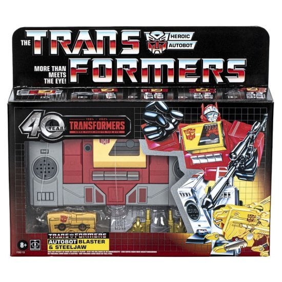 40周年　トランスフォーマー 新品未開封 ⚫️トランスフォーマー 40周年 レトロ ブラスター & スチールジョー