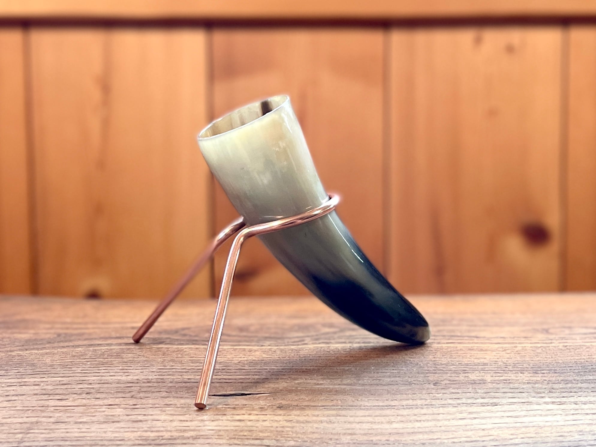 ドリンキングホーン スタンド付／ヴァイキング 角杯 ホーンカップ