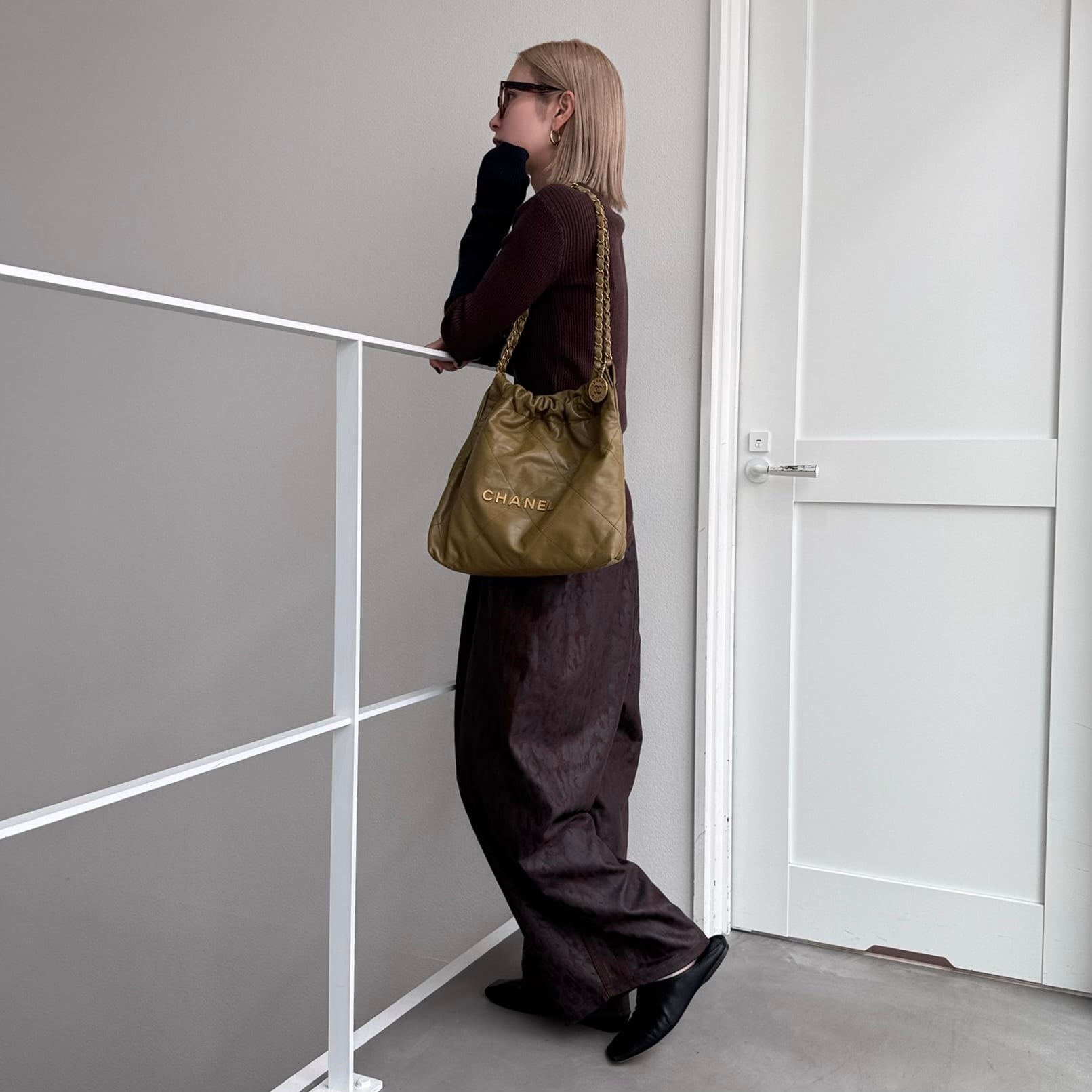 受注予約：5月中旬入荷予定】Leopard Luxe track PT/brown | CFT.