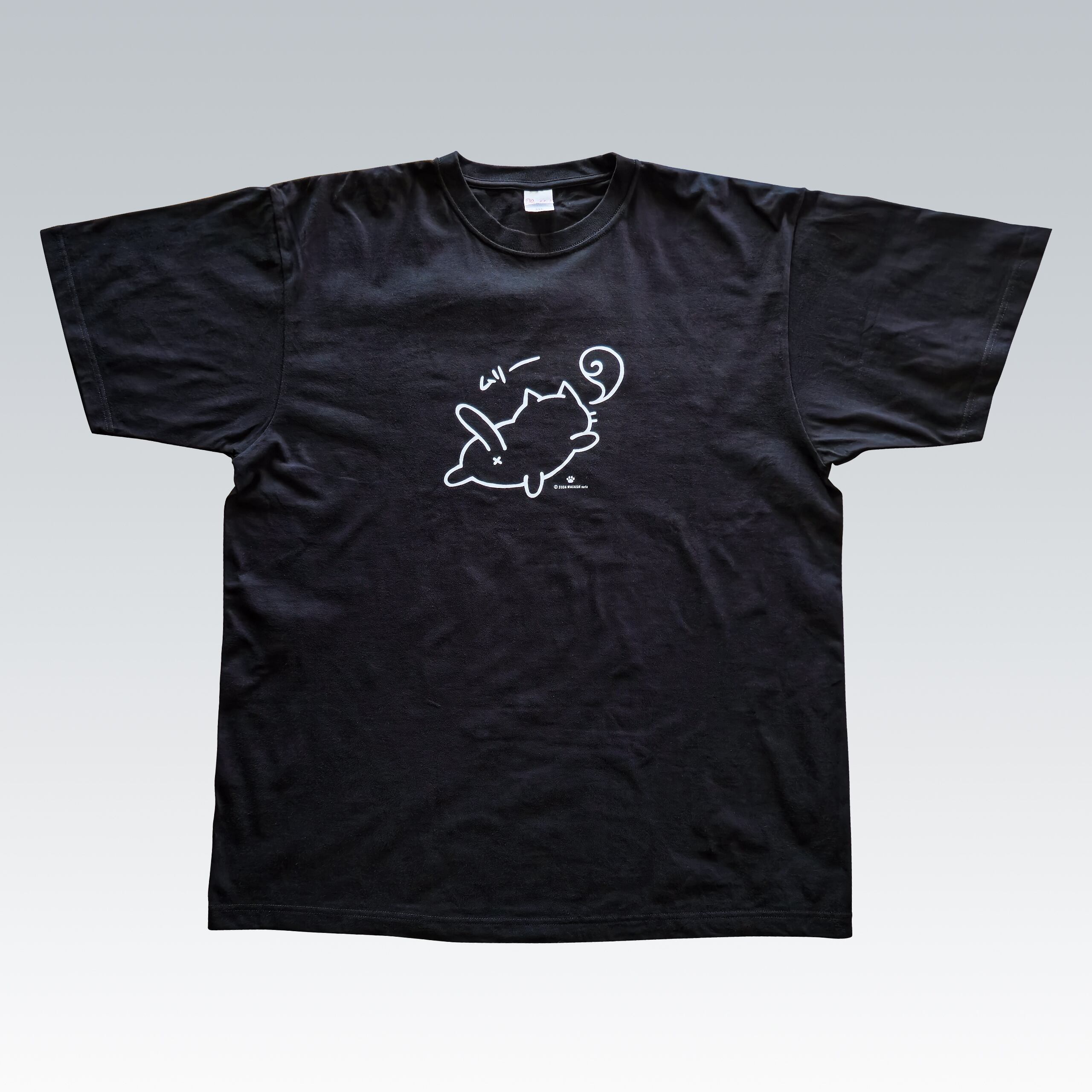 ムリーねこのTシャツ（黒）2XLサイズ～3XLサイズ | 和菓子note