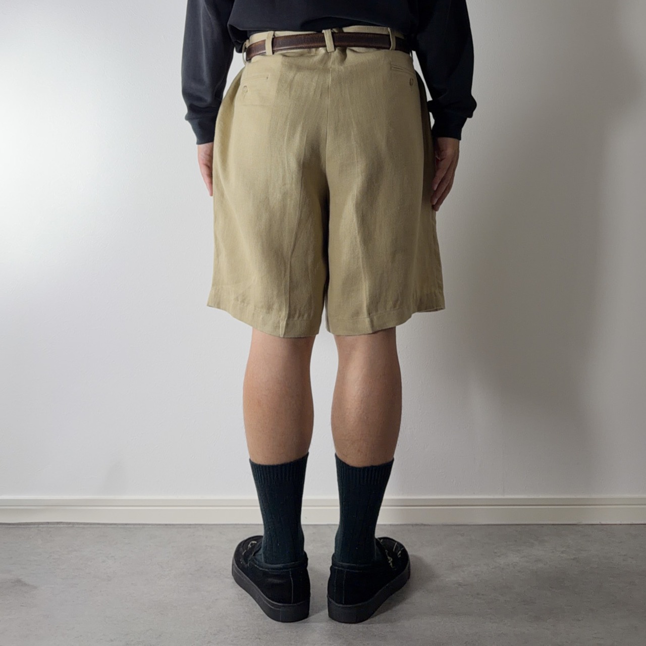Polo by Ralph Lauren Linen TYLER SHORTS sand beige [W38] 古着 - 15