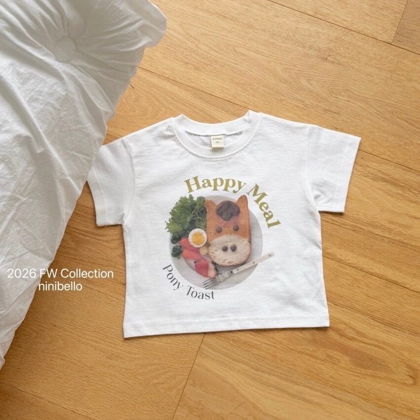 送料無料【予約】/ adultハッピーミール半袖Tシャツ / ninibello