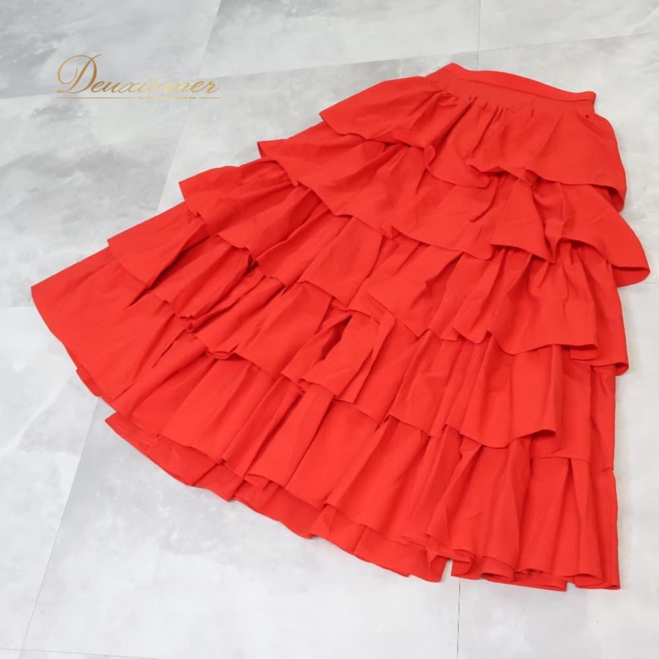 フラメンコ 衣装 ファルダ スカート レッド系 アトリエベリッシマ atelier Bellissima 赤 無地 ボランテ フリル ダンス パーティ 発表会 フラメンコスカート 赤スカート ボランテスカート フリルスカート ダンス衣装 発表会衣装 舞台衣装 レッスン 女性用 ステージ衣装