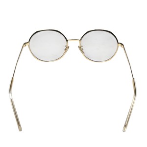CELINE gold color round glasses