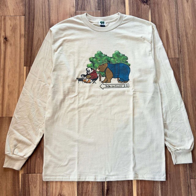 To Be ContinueロングTシャツ（サンドベージュ）