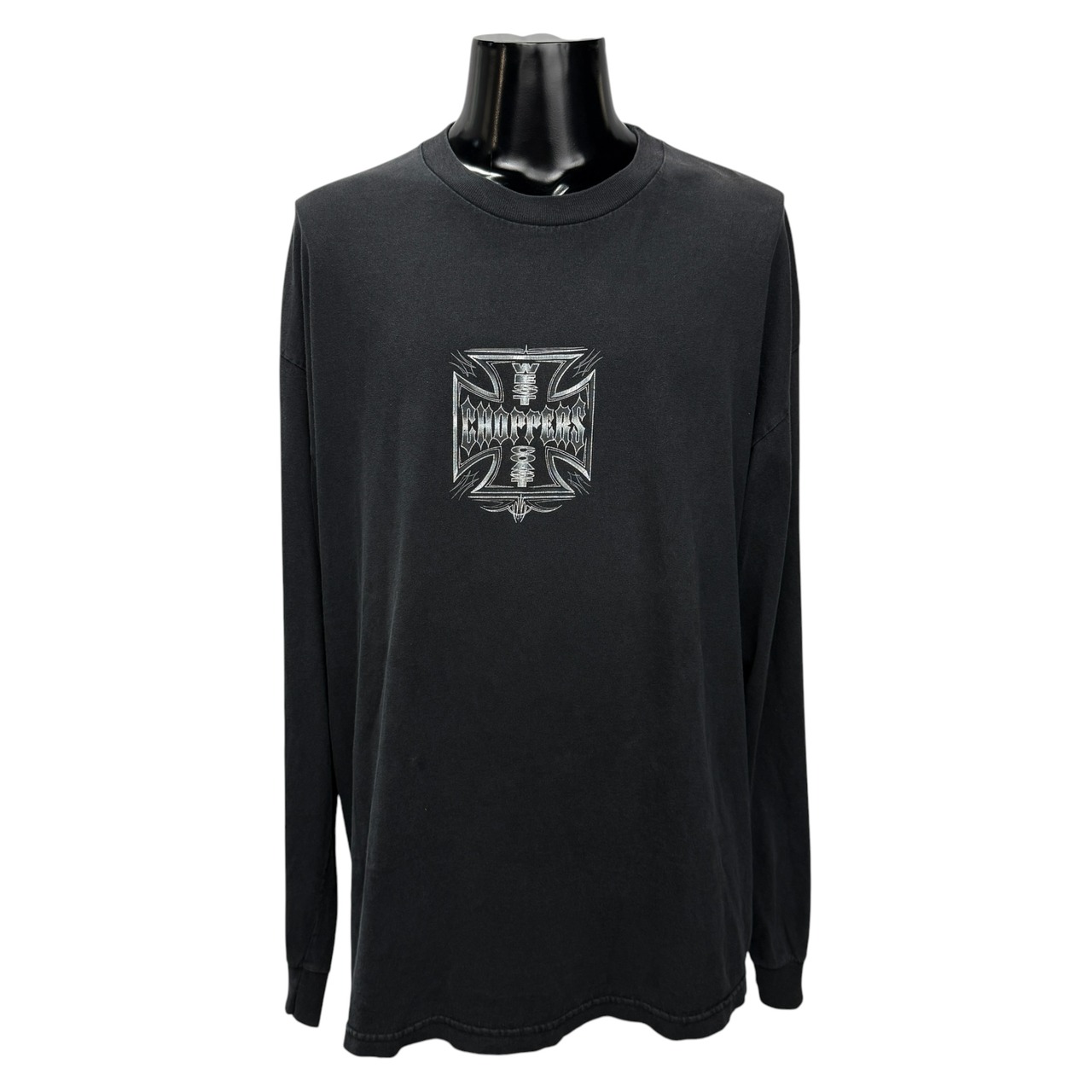 【WEST COAST CHOPPERS】ウエストコーストチョッパーズ "IRON CROSS & LOGO" ロングスリーブTシャツ