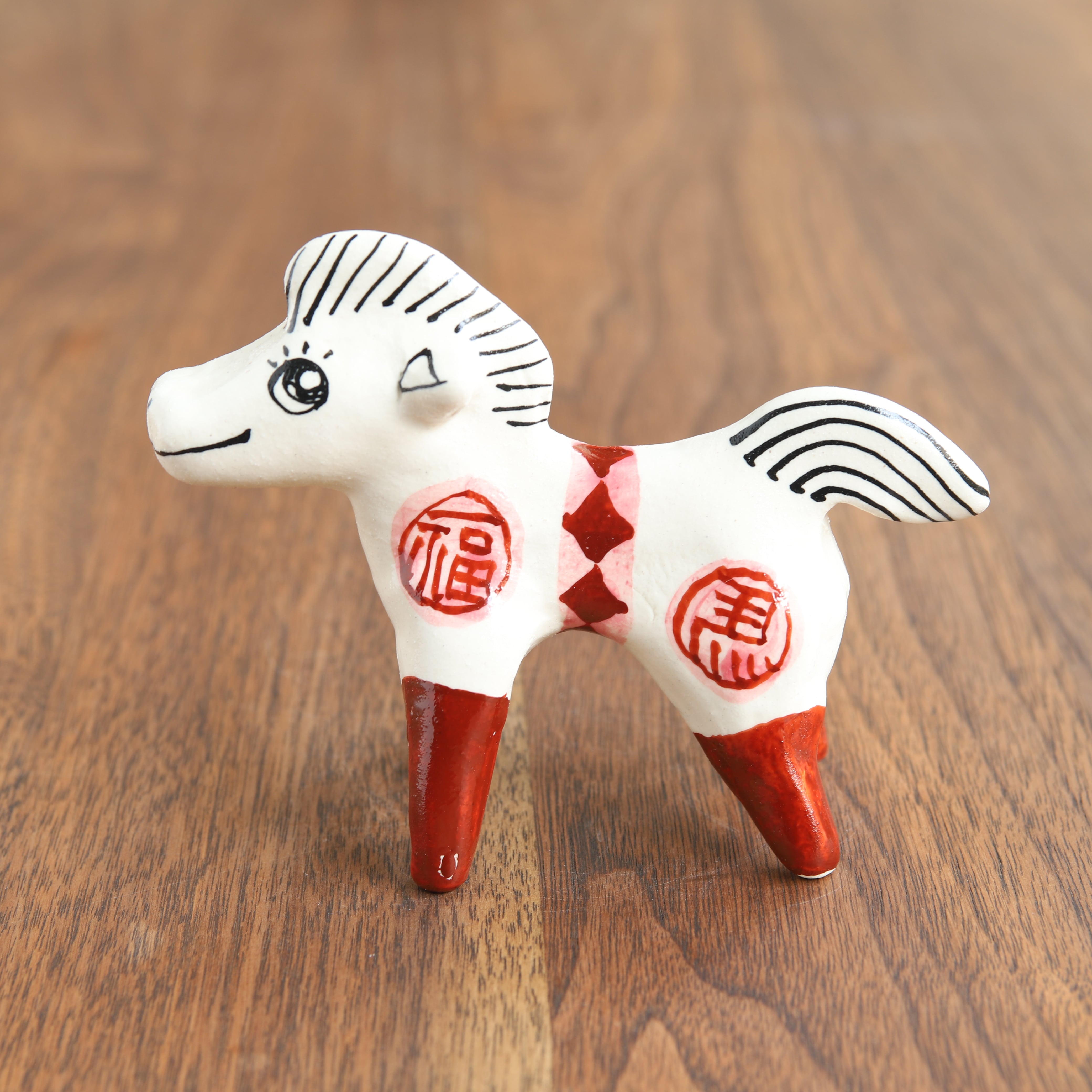 山口祥治 干支フィギュア 午(ウマ)「ウマジャロウ UJ-36」 工房:喜鶴製陶(有田焼)