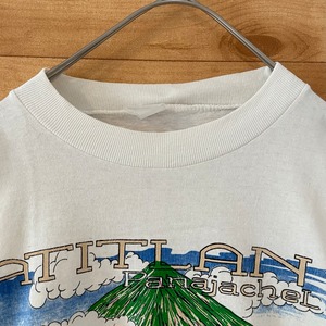 【USA古着】90s プリントTシャツ イラスト シングルステッチ 地名 GUATEMALA us古着