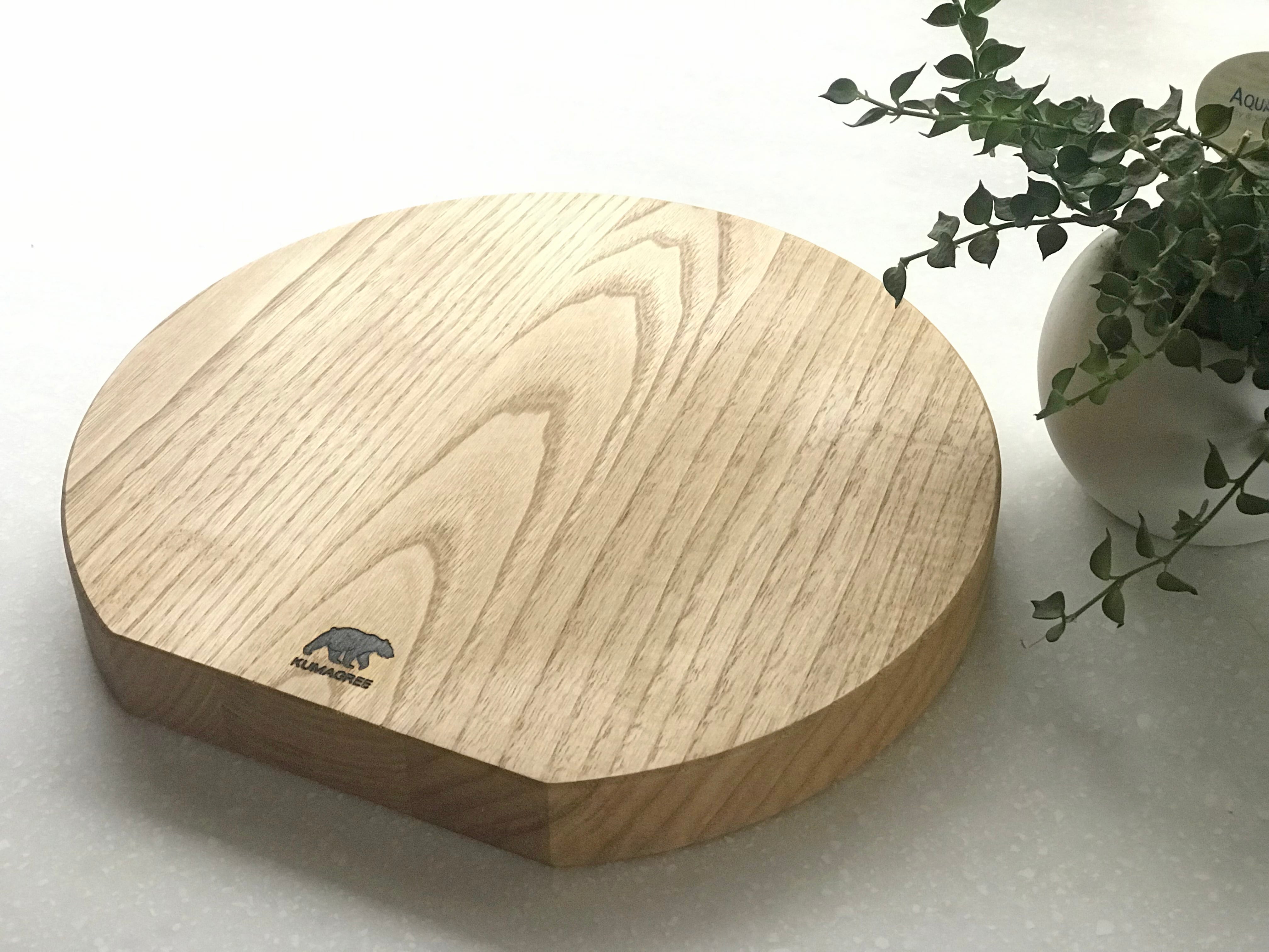 くりの丸まな板（直径30cm・国産栗材・無塗装）まな板 カッティング