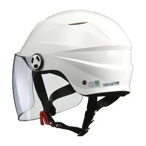 【公式】SERIO RE-41　ハーフヘルメット　ホワイト　LLサイズ