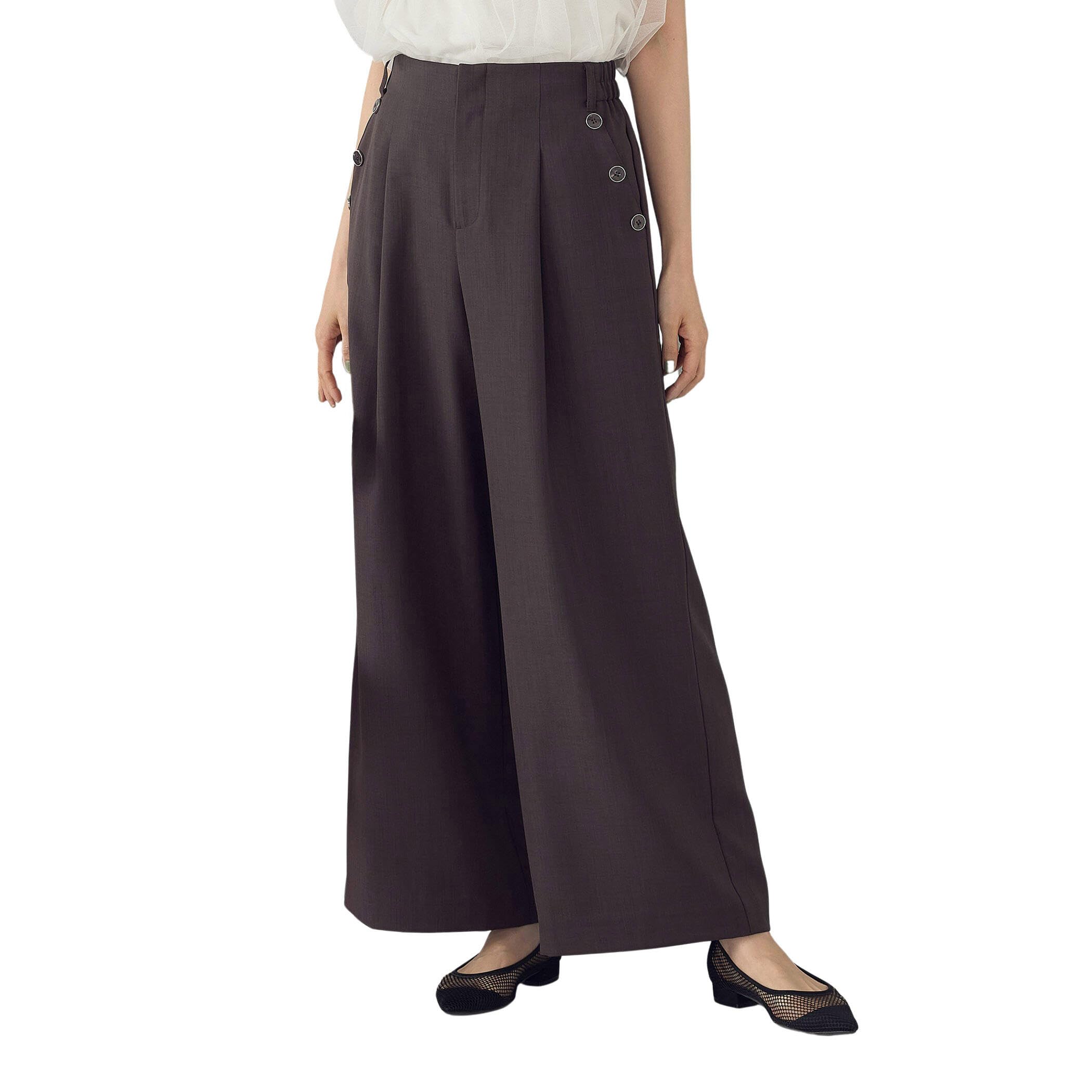 MASU CLASSIC WIDE TROUSERS (BLACK) MCFW-PT0821 | PAY ID