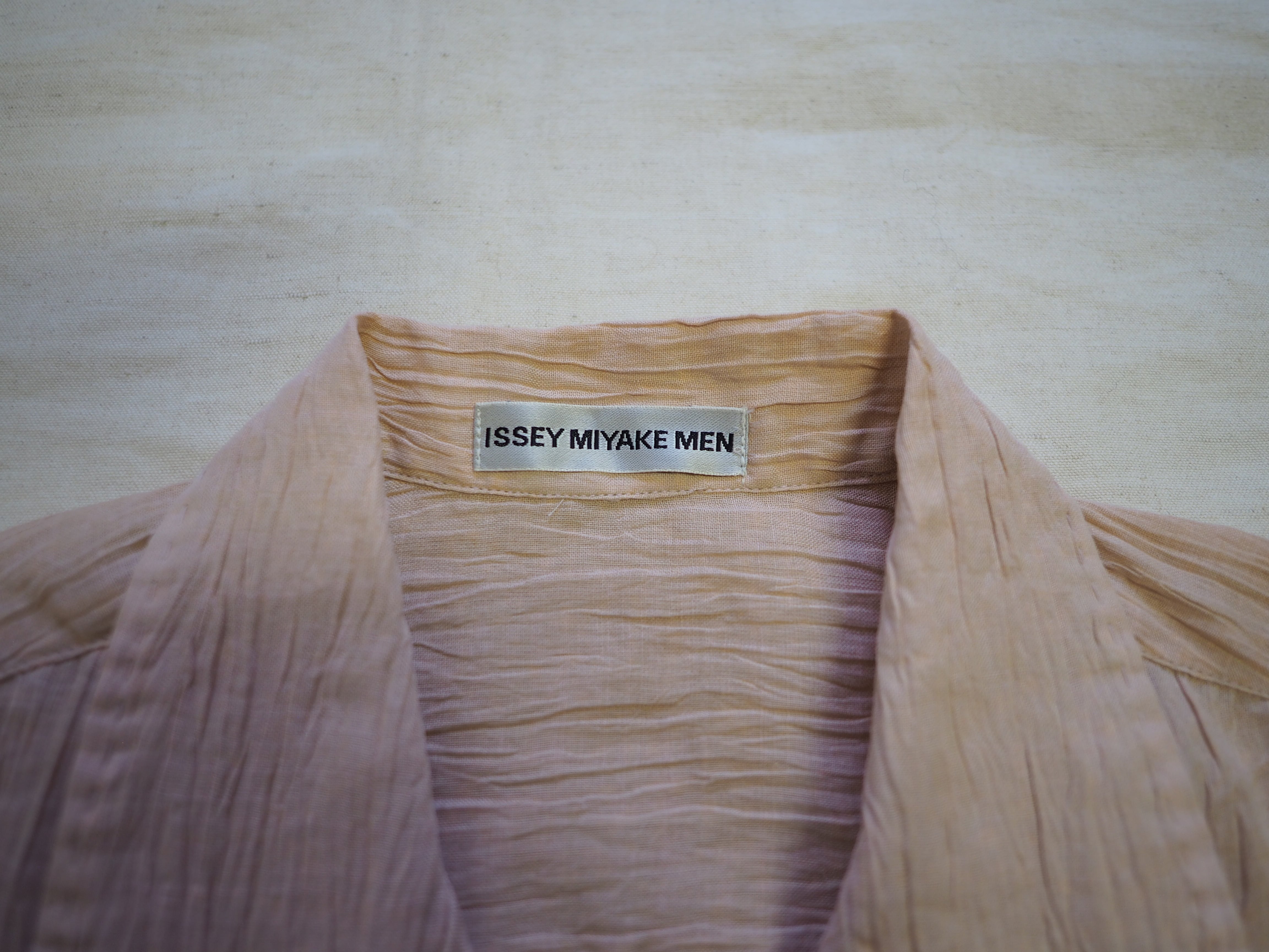 ISSEY MIYAKE MEN リネン オープンカラー 半袖シャツSize:L | FESTINA