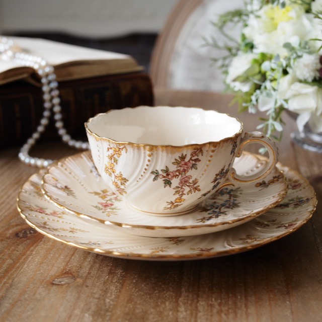 Sarreguemines Louis XV｜サルグミンヌ ルイ15世 花柄 トリオ A