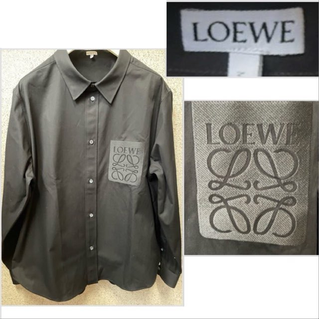 LOEWE ロエベ anagram ポケット シャツ ブラック | SOHOO LOEWE ロエベ anagram ポケット シャツ ブラック | SOHOO