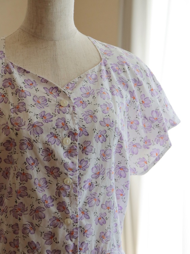 ●made in ITALY flower design blouse