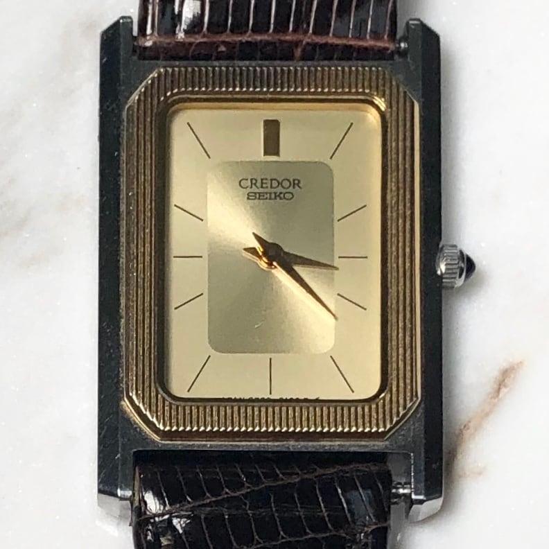 vintage CREDOR SEIKO k14 gold combi quartz watch | NOIR ONLINE