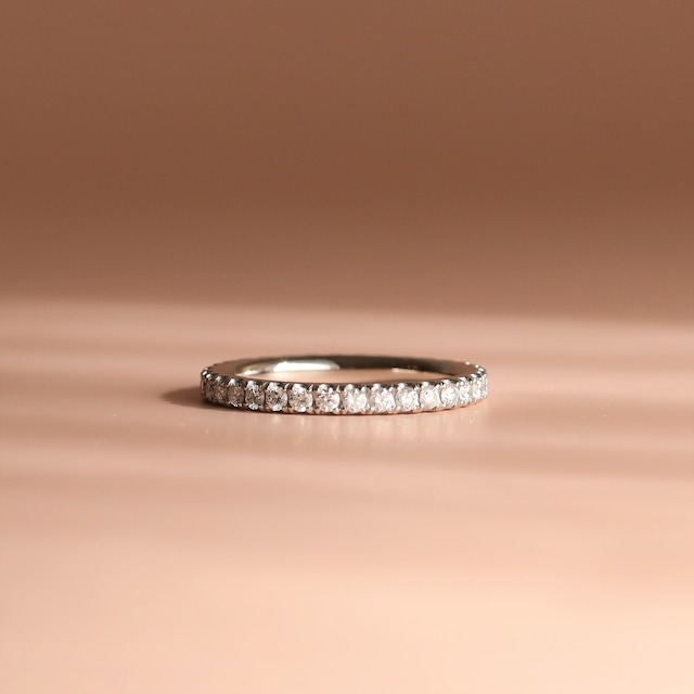 【Halo】天使を包む光輪　ダイヤモンド・エタニティリング　受注制作 婚約指輪　結婚指輪　記念日リング