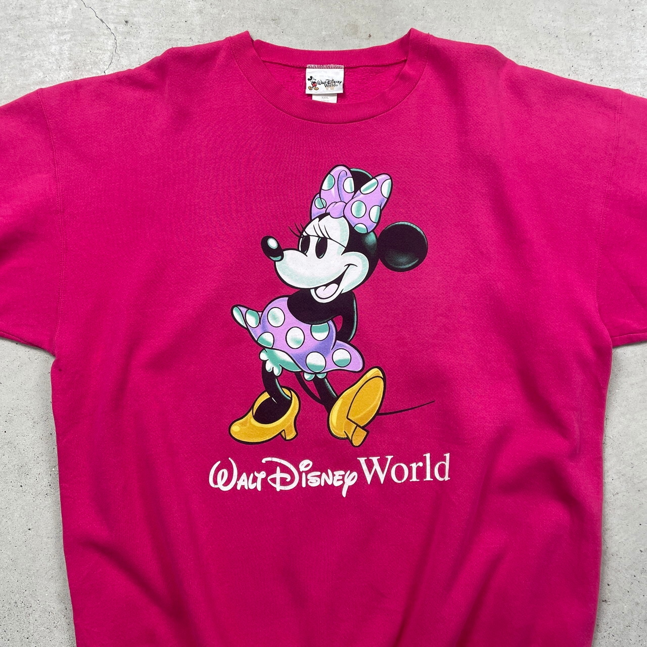 90年代 USA製 Walt Disney World ディズニー ミニーマウス プリント 