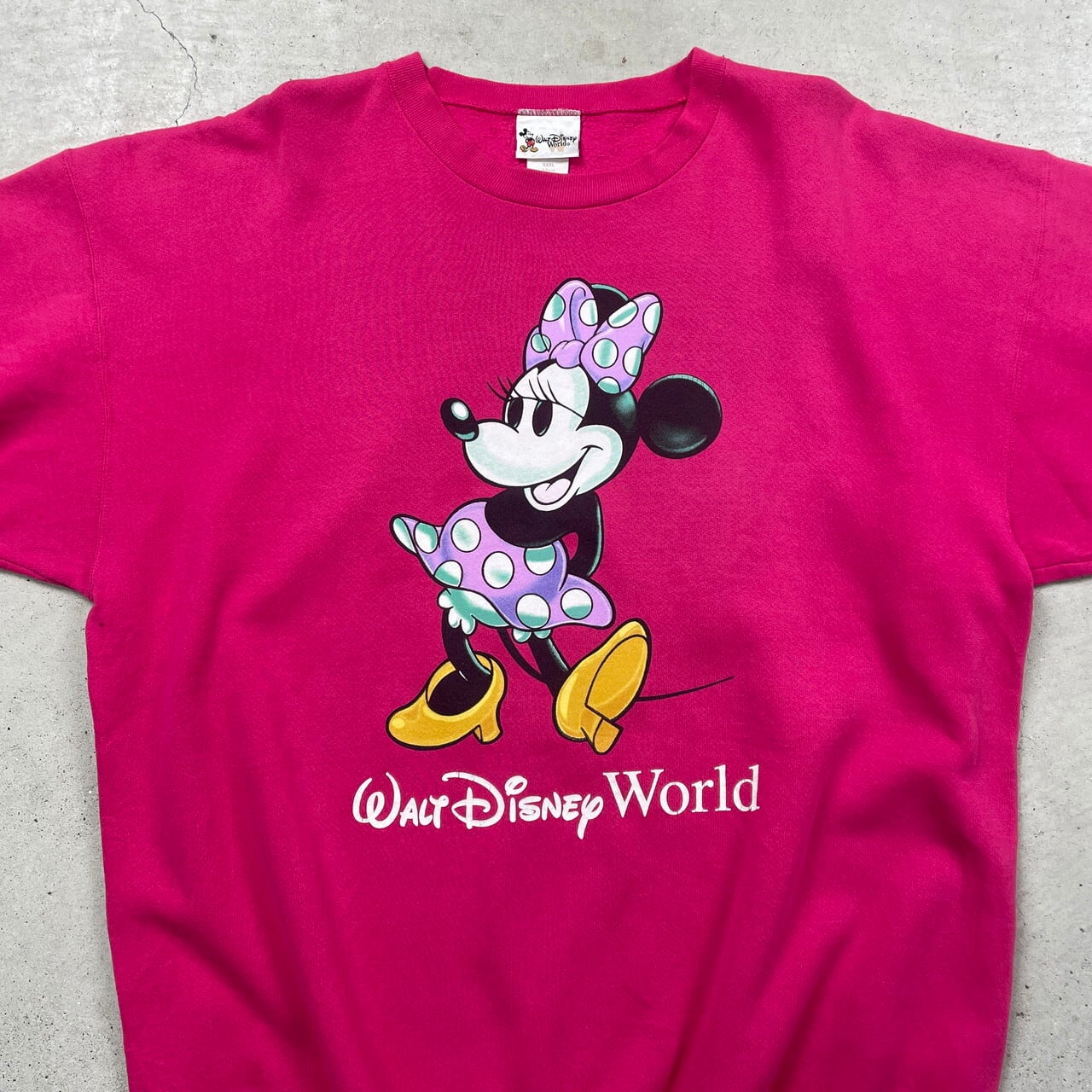 90年代 USA製 Walt Disney World ディズニー ミニーマウス プリント 
