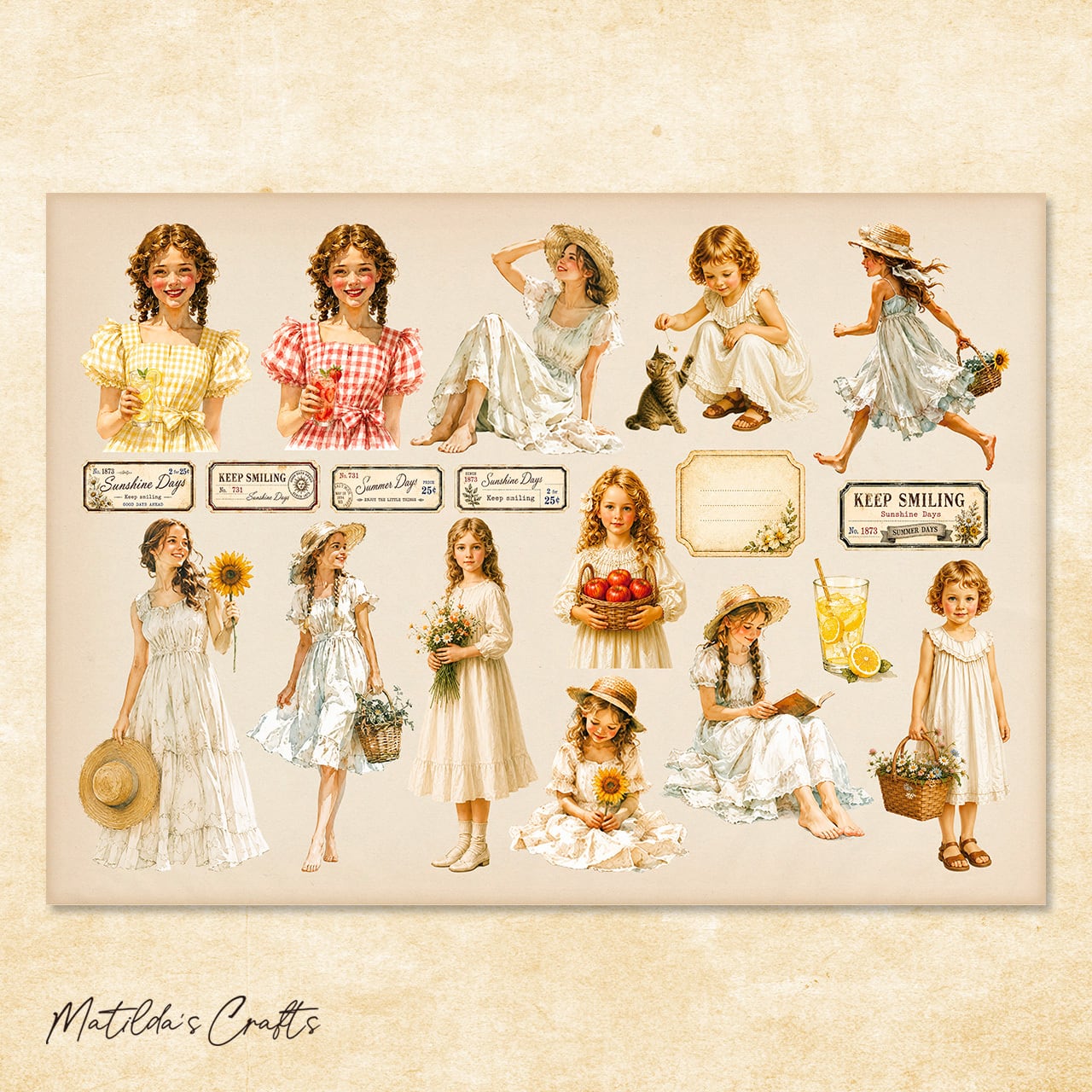 コラージュシート MA-0021 | Matilda's Crafts