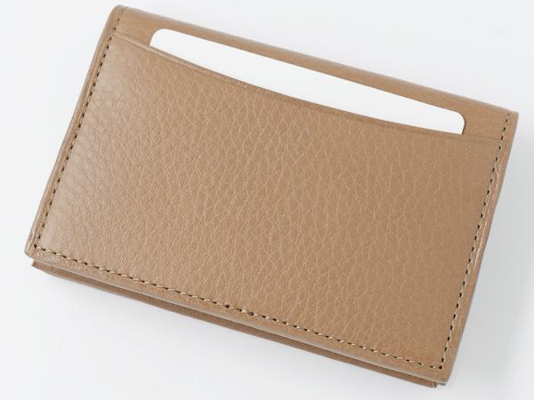 AZ 通しマチ名刺入れ【名刺入れ/ギフト/イタリア産ヌメ革/レザー/本革