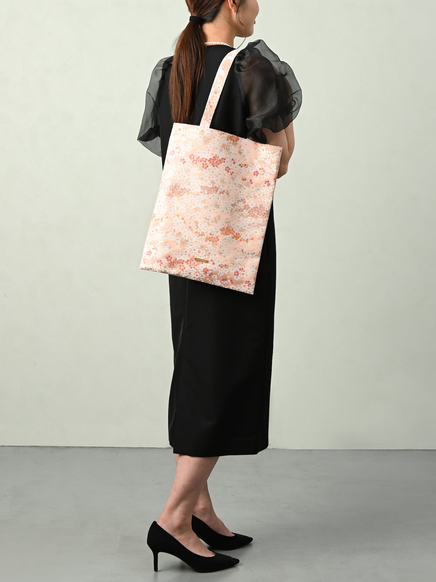 西陣織トートバッグ タテ SAKURA / NTL2【人気商品】 | Tomorrow Fabric