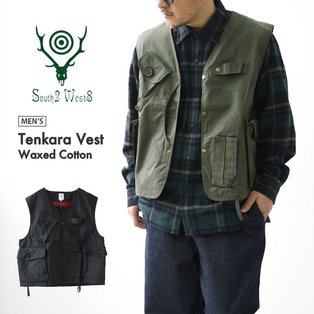 South2 West8 フィッシャーズベスト Mサイズ SOUTH2 WEST8 [サウスツーウエストエイト] Tenkara Vest - Waxed