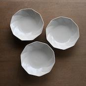 たくまポタリー 6寸ねじり皿(1枚) 白 / 2104700000297