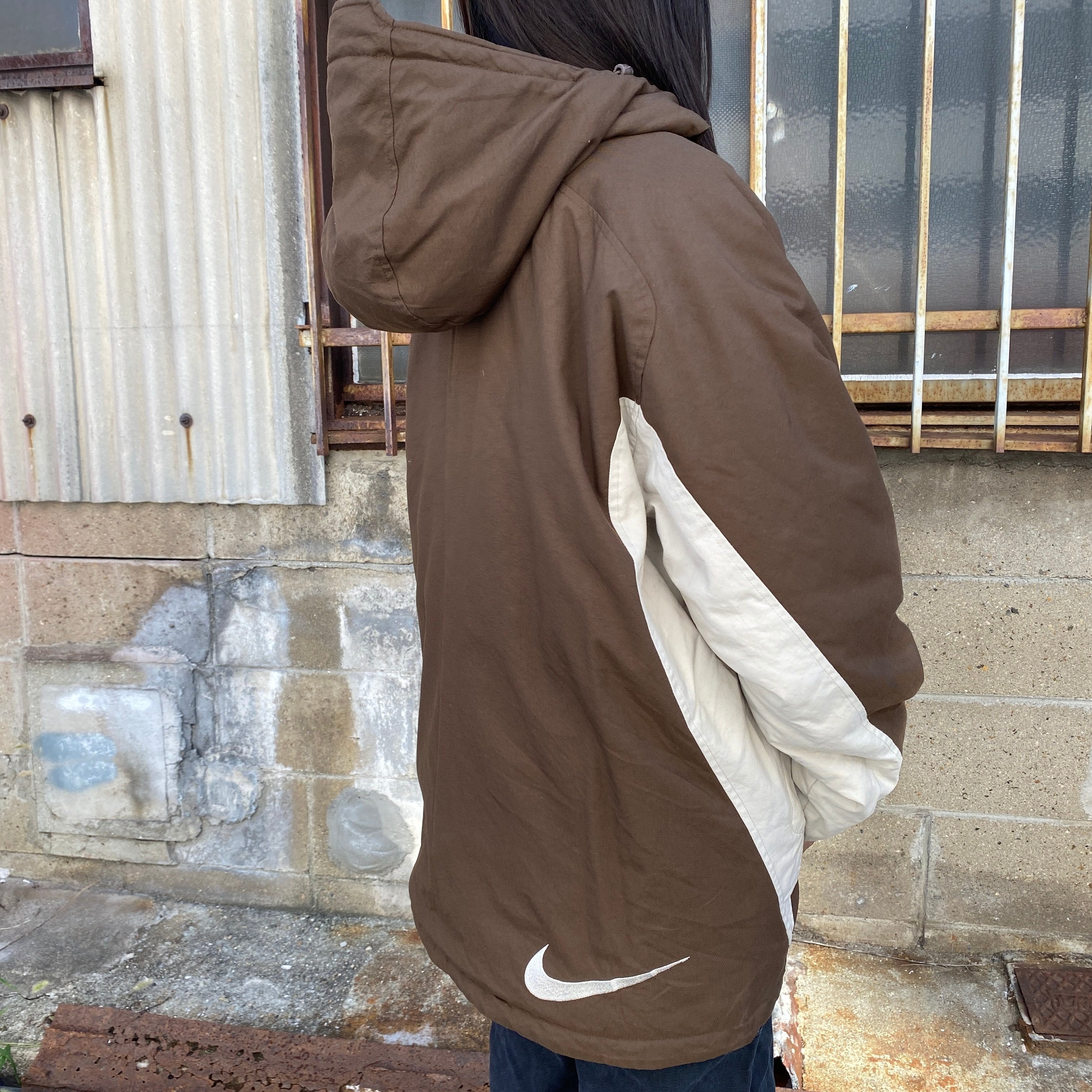 一番人気物 【サークルスウォッシュ】ナイキ デカロゴ 中綿ナイロン