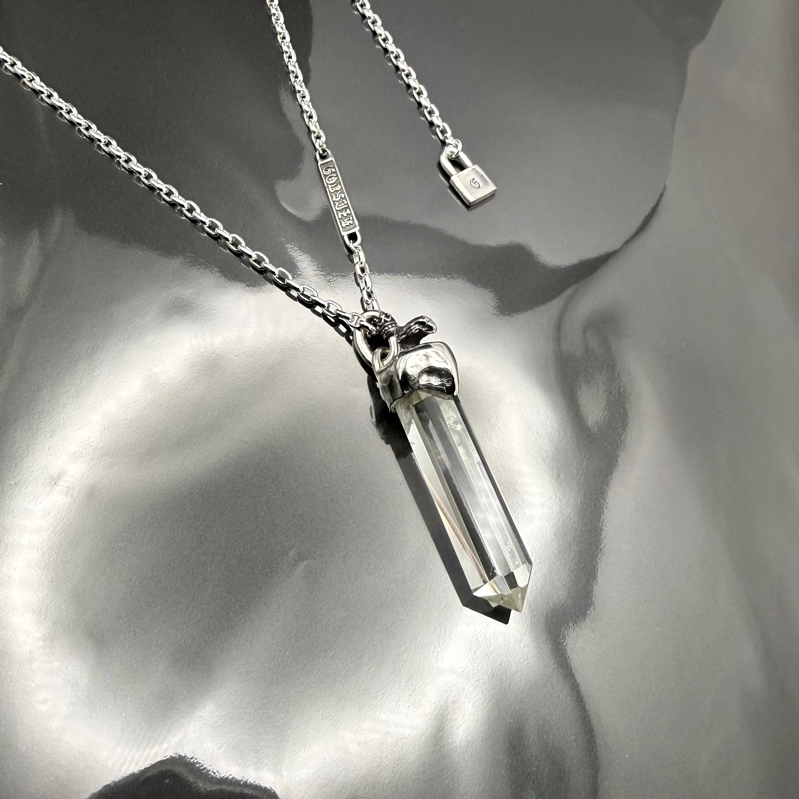 【ご予約商品】ネックレス一点、クリスマスセット One off CHAIN NECKLACE [QUARTZ] with EAGLE / 限定商品 クオーツ