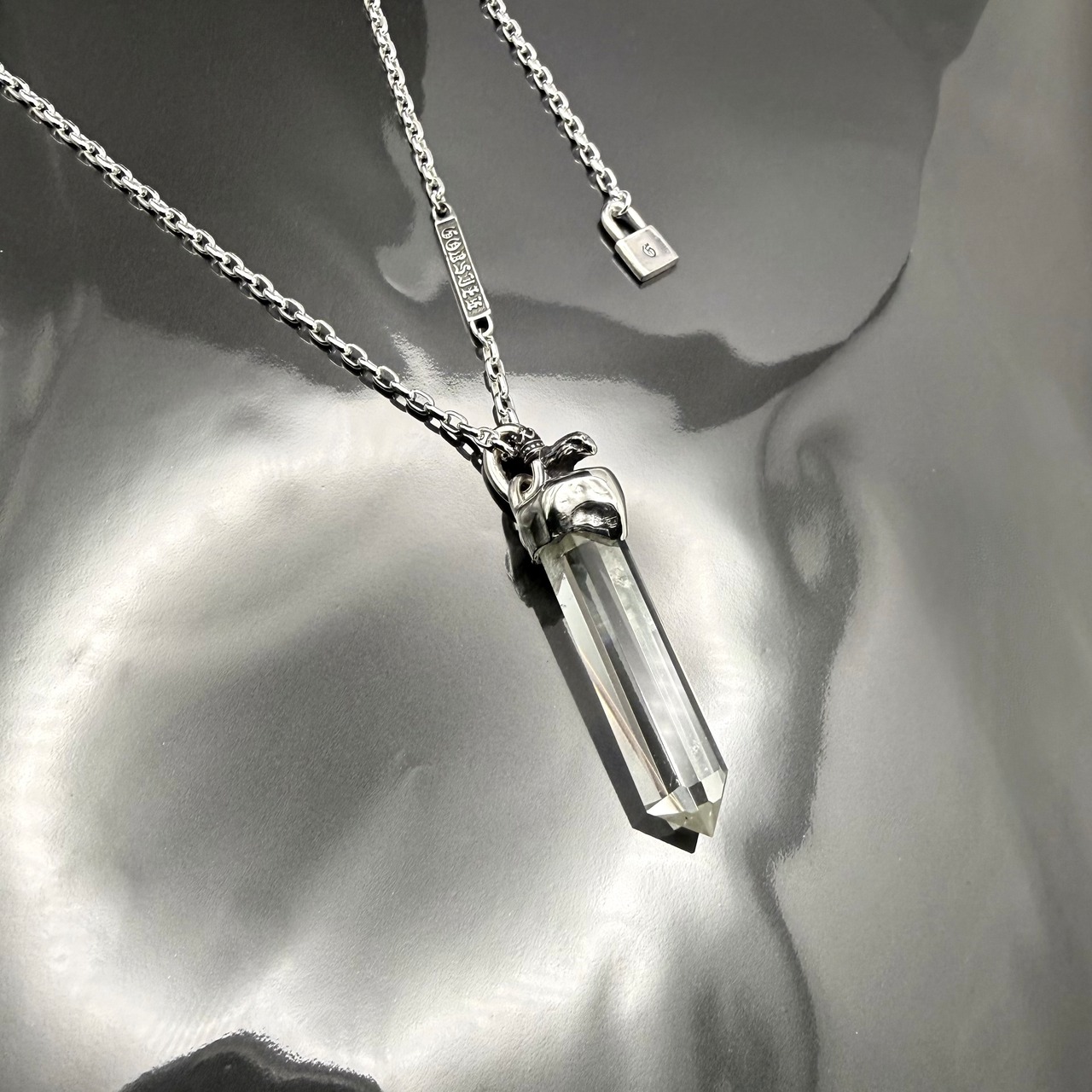 One off CHAIN NECKLACE [QUARTZ] with EAGLE / 限定商品 クオーツ チェーンネックレス・イーグル