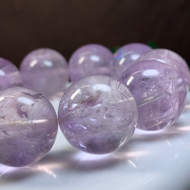 レア☆希少な20mm☆ラベンダーアメジスト・ブレスレット