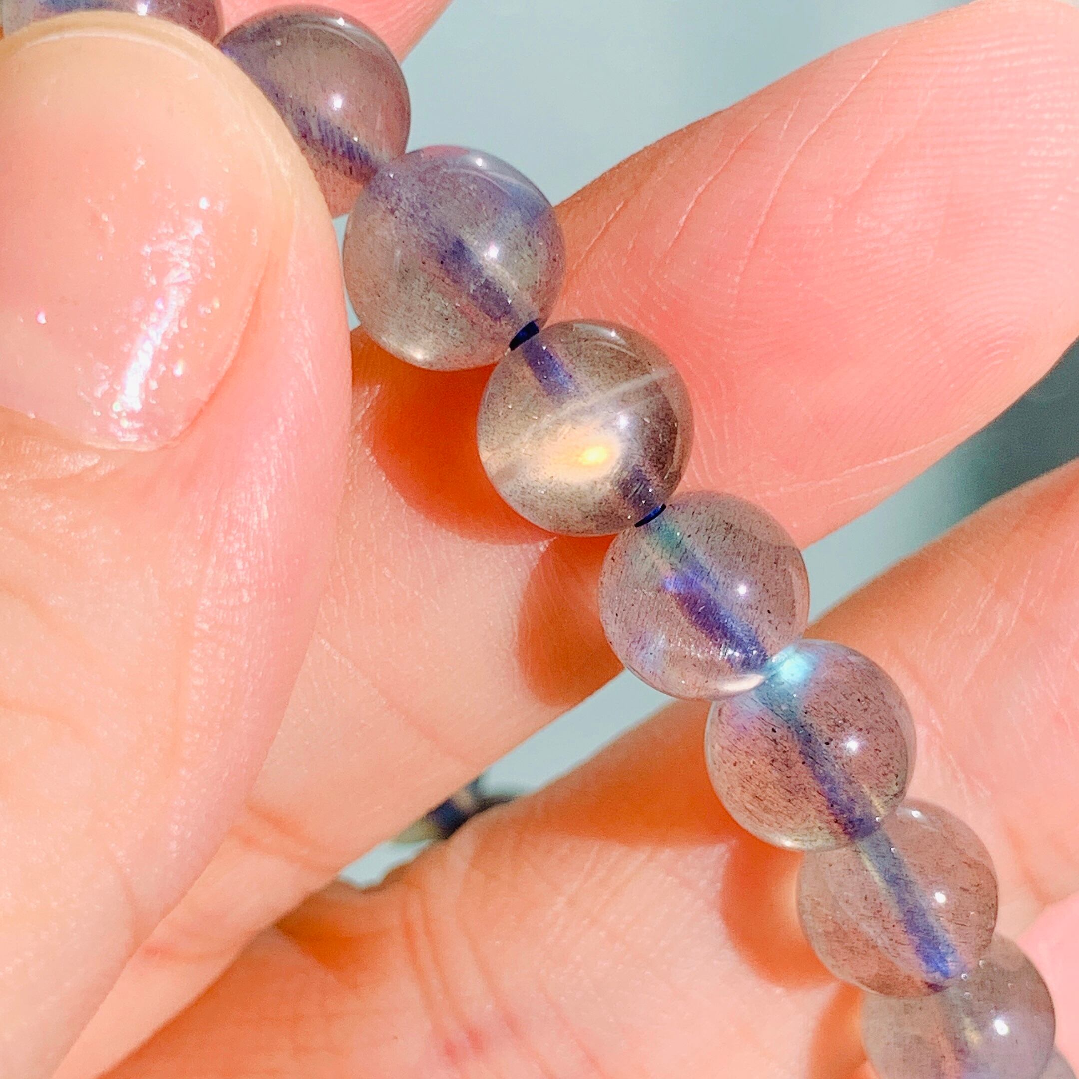 ◇虹◇グリーンガーデンクォーツ 庭園水晶 10ミリ K00680◇透明感