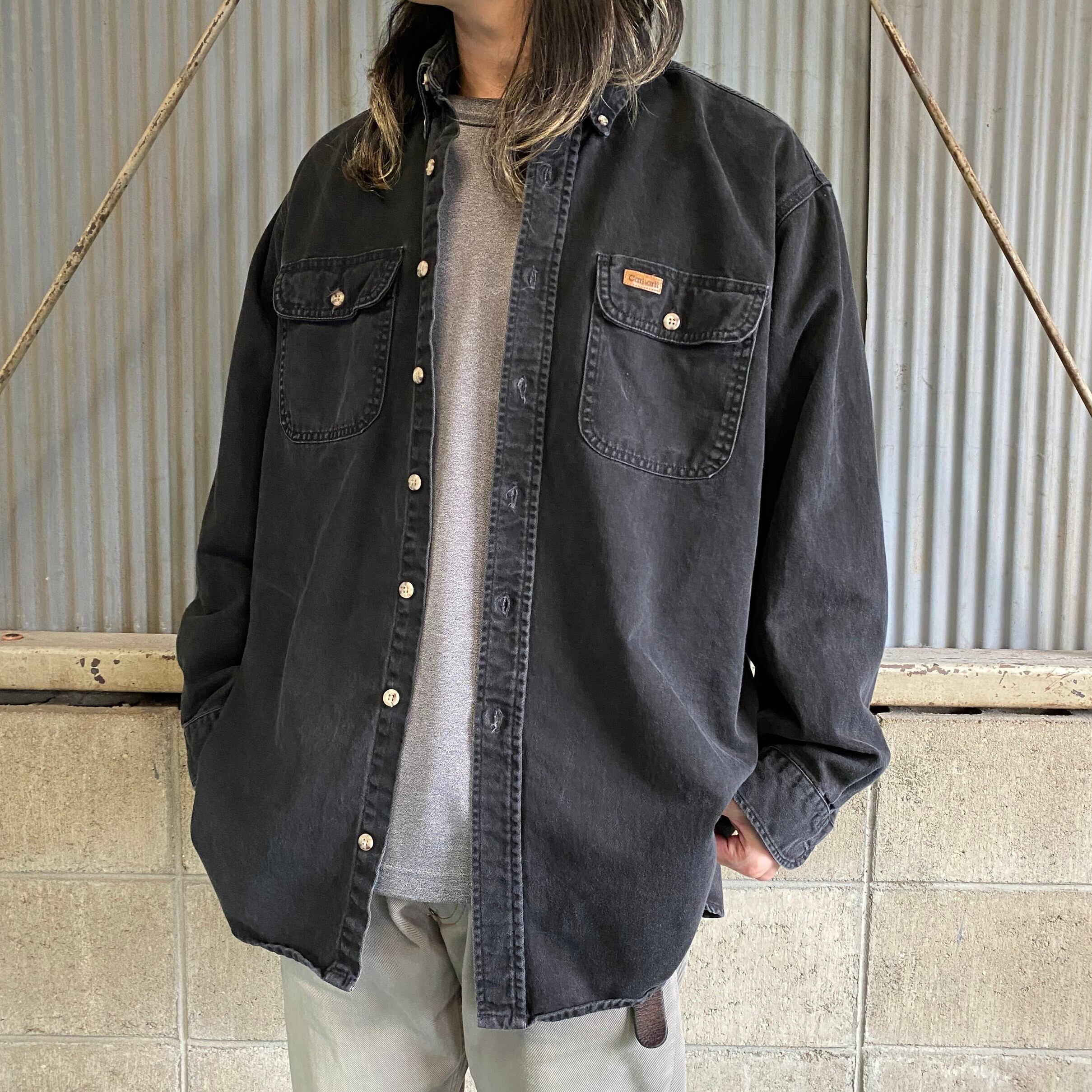 ビッグサイズ 90年代 USA製 Carhartt カーハート 長袖 ボタンダウン 