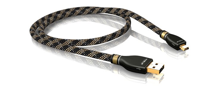 【新品/訳アリ】KR-2 Silver USB cable 2.0 A/B (100cm):VIABLUE