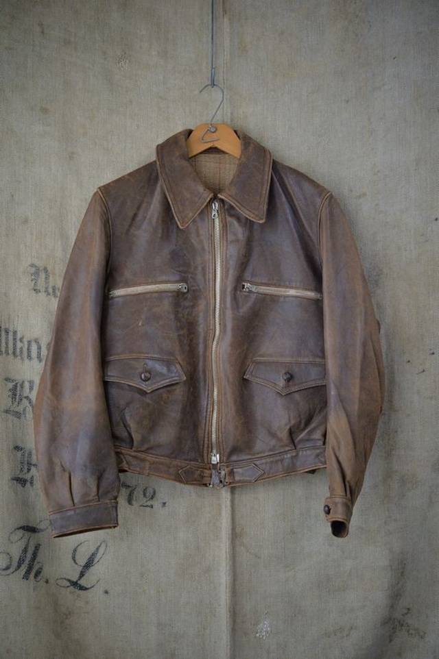 40's Vintage French cycling jacket  "LUFTWAFFE HARTMANN STYLE JACKET"