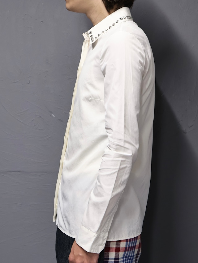 【gucci】stone design collar shirt