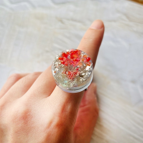 cup jelly リング　お隣の花壇