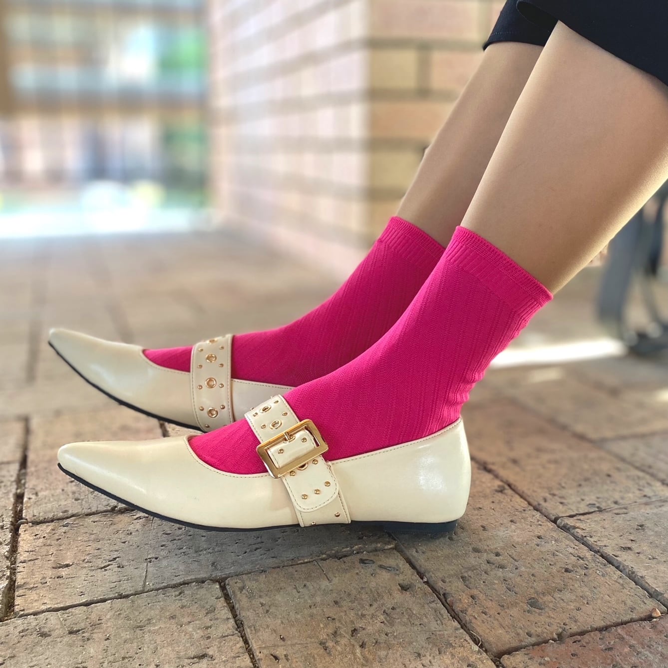 エジプト綿バイアスリブ編み ソックス | 足属 ZOKZOK