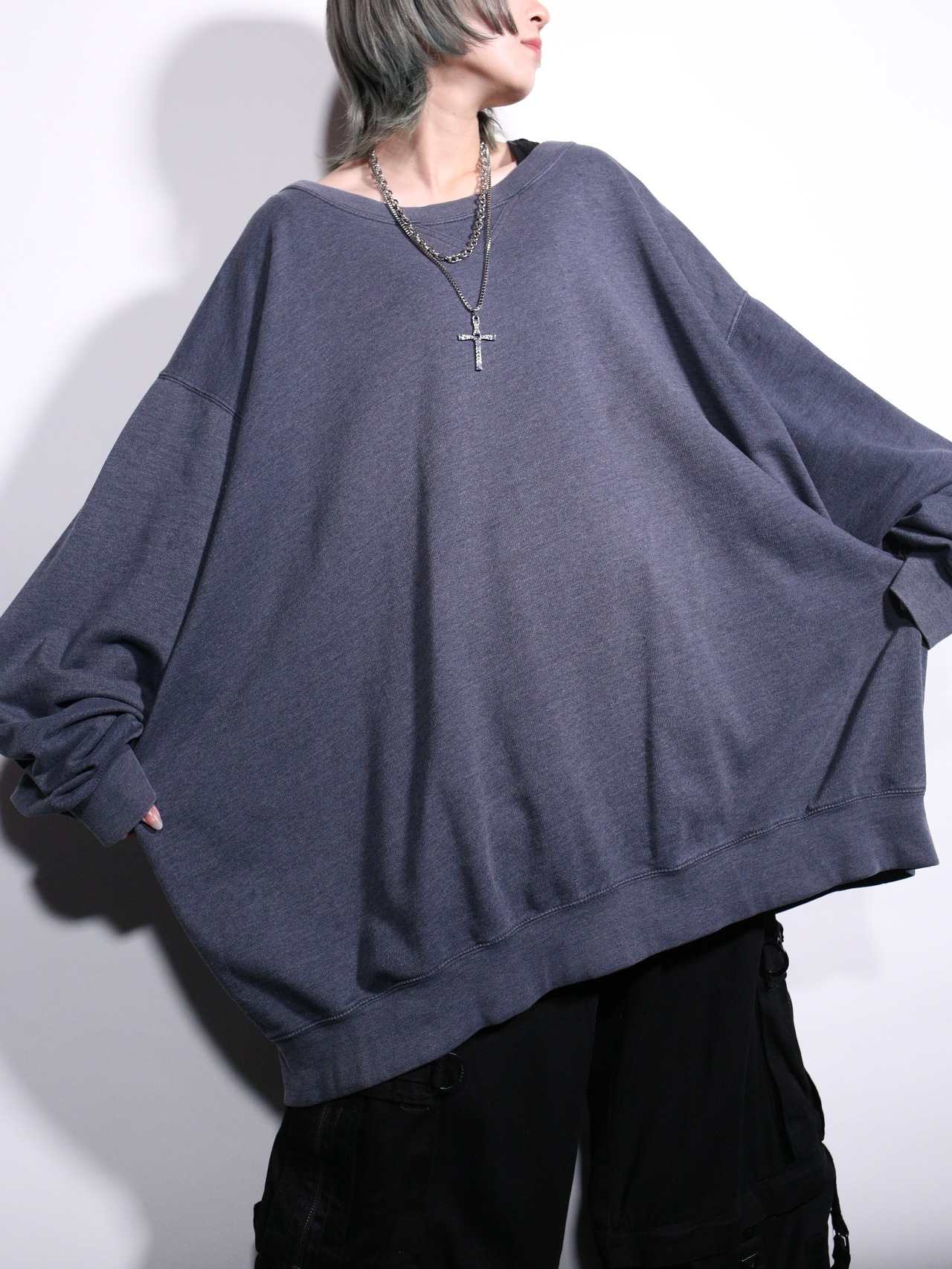 "KING SIZE" XXXXXXL super over silhouette sweatshirt - 1