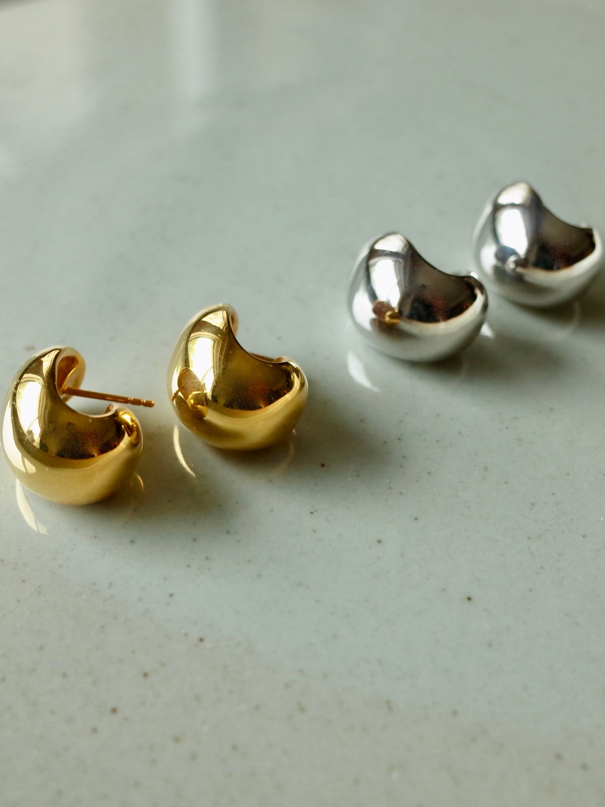 Large Round Shell Pierce [RC-PC014] | Kaori Yamamoto JEWELRY SHOP