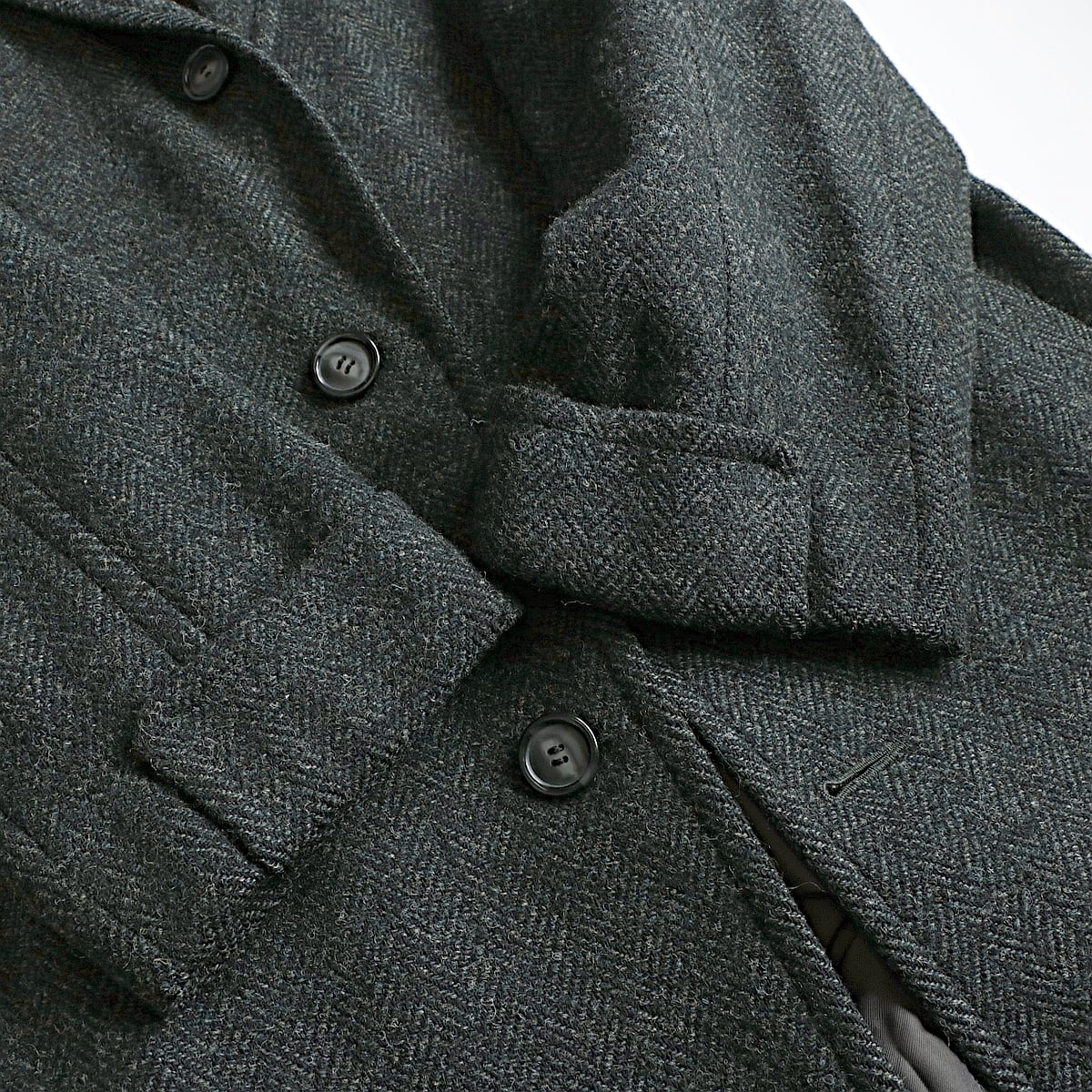 60s James S.Lee & co. ハリスツイード ウール チェスター コート 古着 used | khaki select clothing  powered by BASE