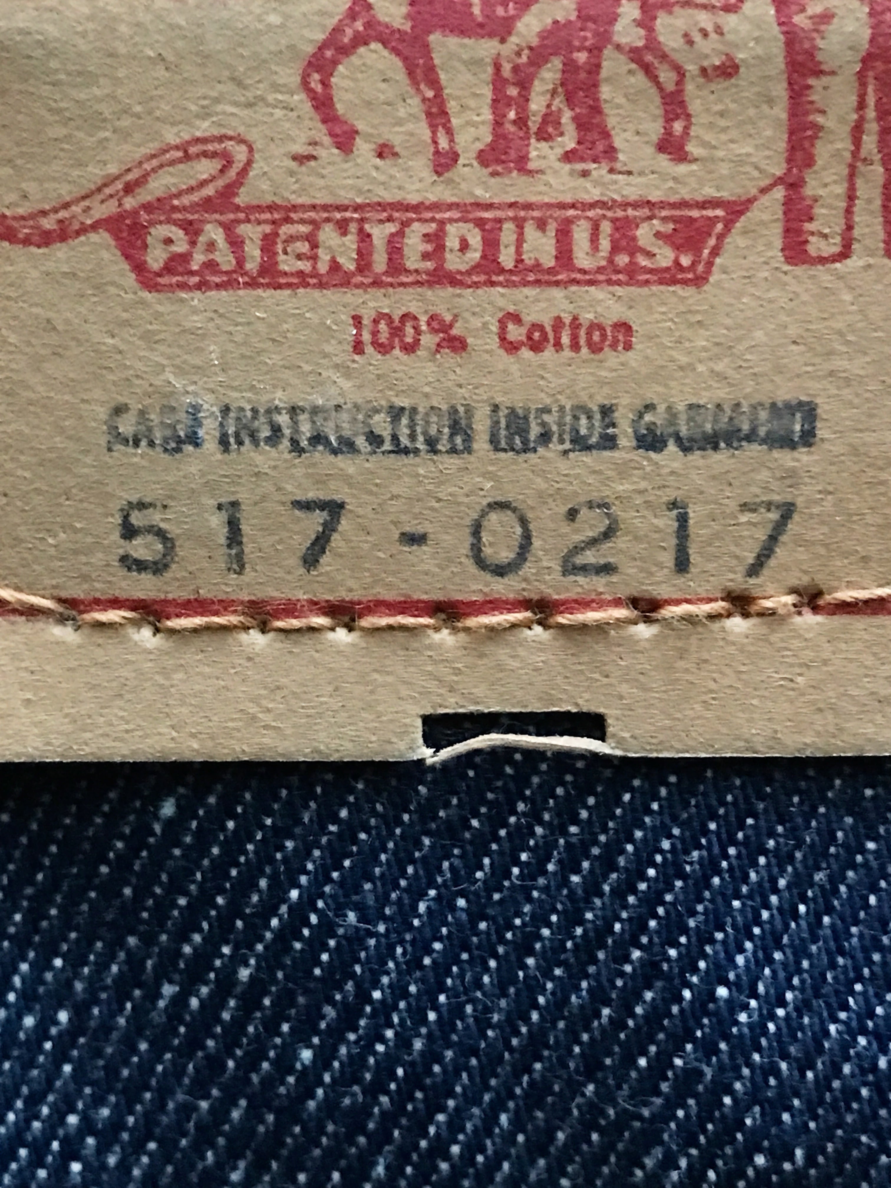 70's Levi's 517 BIG-E デニムパンツ DEADSTOCK 表記(31×29)