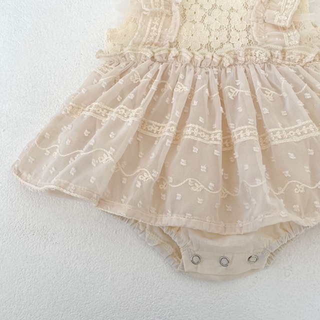 【BABY】フリルレースキャンディロンパースワンピース - 18