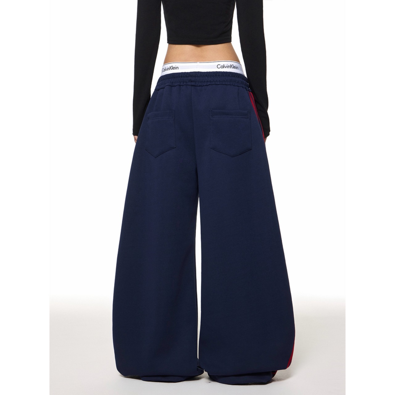 ストリート  刺繍スウェットパンツ P369